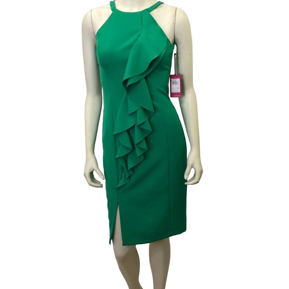 VINCE CAMUTO $118 Halter Bodycon Dress SIZE 2 NEW‎ WITH TAG